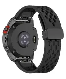 Universeel Garmin Quickfit 20MM Bandje met Gesp Siliconen Zwart afbeelding