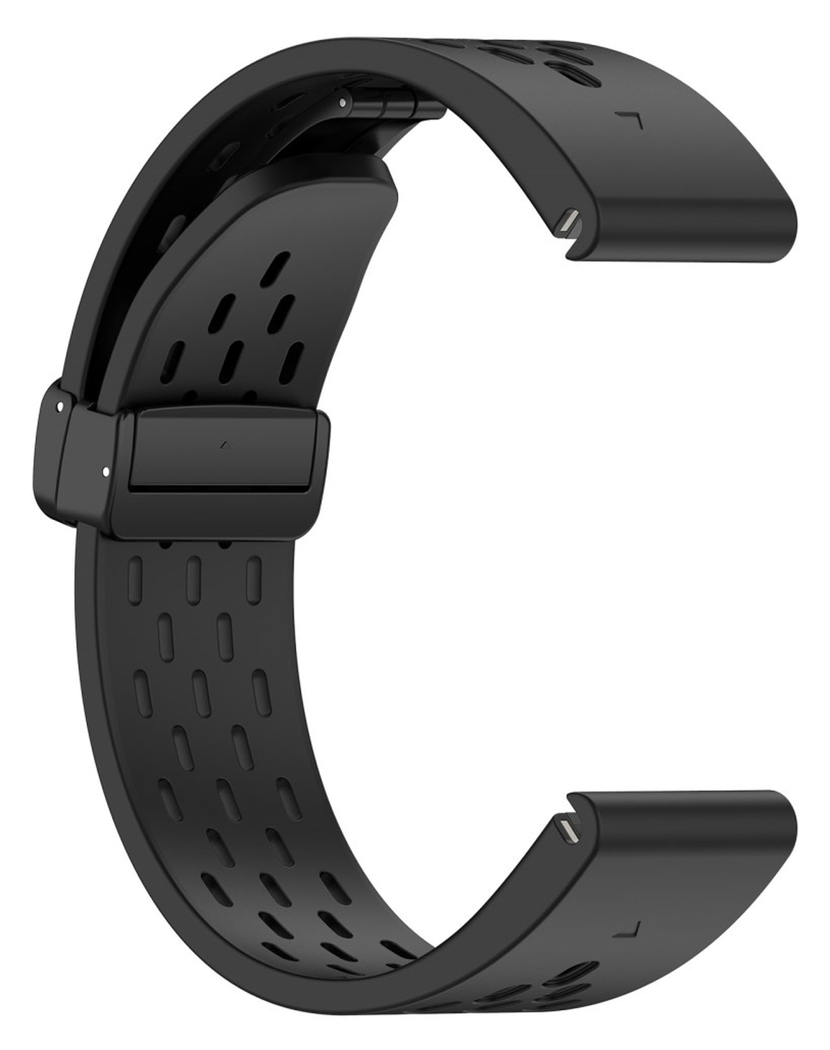 Universeel Garmin Quickfit 20MM Bandje met Gesp Siliconen Zwart afbeelding 3