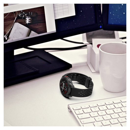 Universeel Garmin Quickfit 20MM Bandje met Gesp Siliconen Wit afbeelding 6