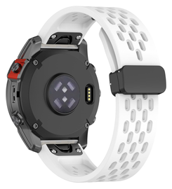 Universeel Garmin Quickfit 20MM Bandje met Gesp Siliconen Wit