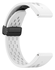 Universeel Garmin Quickfit 20MM Bandje met Gesp Siliconen Wit afbeelding 3