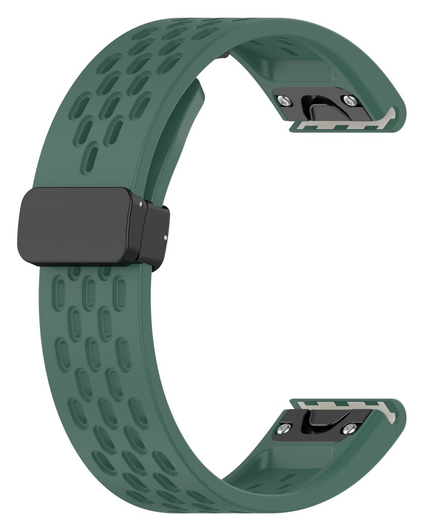 Universeel Garmin Quickfit 20MM Bandje met Gesp Siliconen Groen afbeelding 2