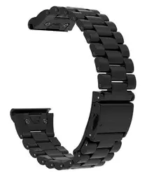 Universeel Garmin Quickfit 26MM Bandje Roestvrij Staal Zwart afbeelding