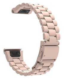 Universeel Garmin Quickfit 26MM Bandje Roestvrij Staal Roze