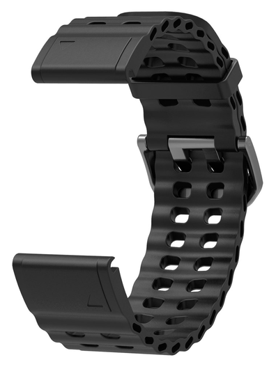 Universeel Garmin Quickfit 26MM Bandje met Gesp Silliconen Zwart afbeelding 3