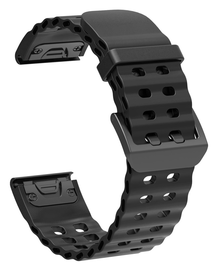 Universeel Garmin Quickfit 26MM Bandje met Gesp Silliconen Zwart