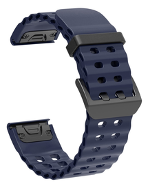 Universeel Garmin Quickfit 26MM Bandje met Gesp Silliconen Blauw