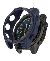 Garmin Fenix 8 47mm Hoesje - TPU Bumper Case - Blauw afbeelding