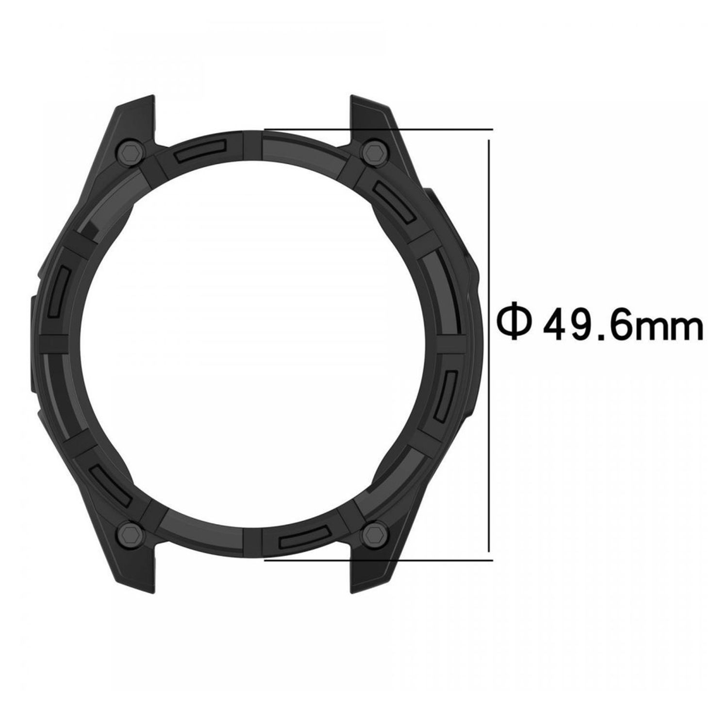 Garmin Fenix 8 47mm Hoesje - TPU Bumper Case - Blauw afbeelding 3