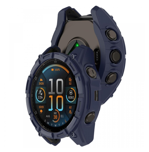 Garmin Fenix 8 47mm Hoesje - TPU Bumper Case - Blauw afbeelding 2