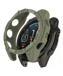 Garmin Fenix 8 47mm Hoesje - TPU Bumper Case - Groen afbeelding