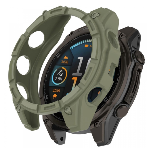 Garmin Fenix 8 47mm Hoesje - TPU Bumper Case - Groen afbeelding 1