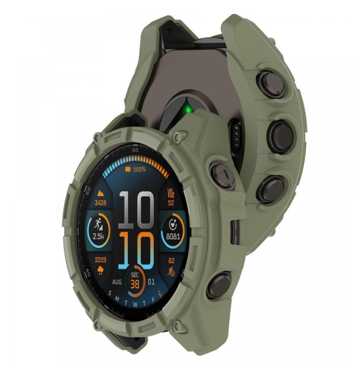 Garmin Fenix 8 47mm Hoesje - TPU Bumper Case - Groen afbeelding 2
