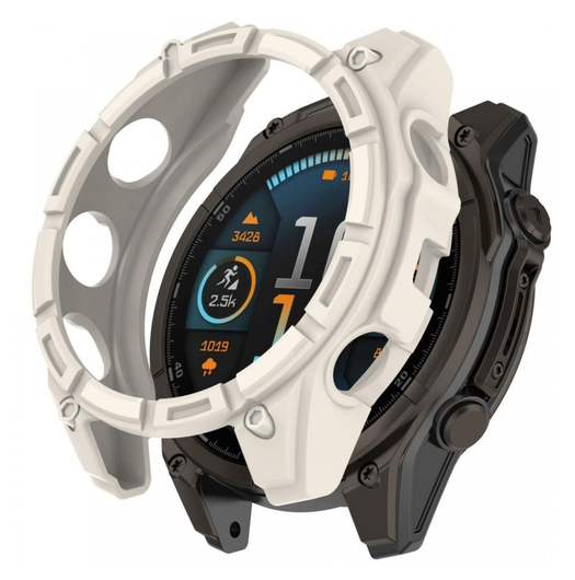 Garmin Fenix 8 47mm Hoesje - TPU Bumper Case - Beige afbeelding 1