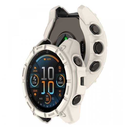 Garmin Fenix 8 47mm Hoesje - TPU Bumper Case - Beige afbeelding 2