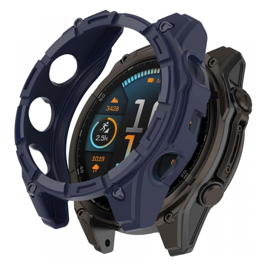 Garmin Fenix 8 51mm Hoesje - TPU Bumper Case - Blauw afbeelding 1