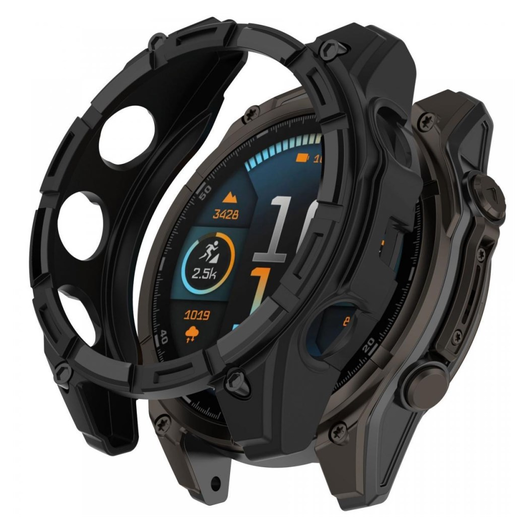 Garmin Fenix 8 43mm Hoesje - TPU Bumper Case - Zwart afbeelding 1