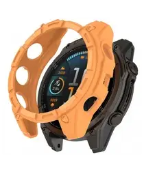 Garmin Fenix 8 43mm Hoesje - TPU Bumper Case - Oranje afbeelding