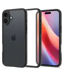 Spigen Ultra Hybrid Apple iPhone 16 Plus Hoesje Back Cover Matte Zwart afbeelding
