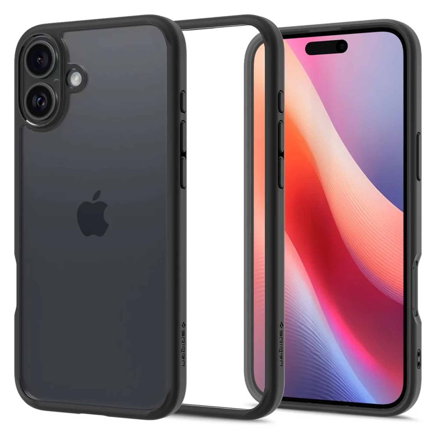 Spigen Ultra Hybrid Apple iPhone 16 Plus Hoesje Back Cover Matte Zwart afbeelding 1