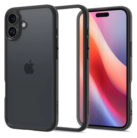 Spigen Ultra Hybrid Apple iPhone 16 Plus Hoesje Back Cover Matte Zwart afbeelding 1