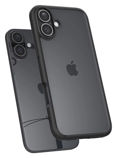 Spigen Ultra Hybrid Apple iPhone 16 Plus Hoesje Back Cover Matte Zwart afbeelding 11