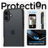 Spigen Ultra Hybrid Apple iPhone 16 Plus Hoesje Back Cover Matte Zwart afbeelding 6