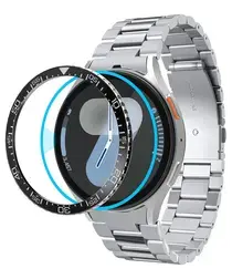Spigen Samsung Galaxy Watch 7 44MM Bezel Ring Randbeschermer Zwart afbeelding