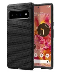 Spigen Liquid Air Google Pixel 6 Pro Hoesje Back Cover Matte Zwart afbeelding