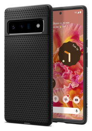 Spigen Liquid Air Google Pixel 6 Pro Hoesje Back Cover Matte Zwart afbeelding