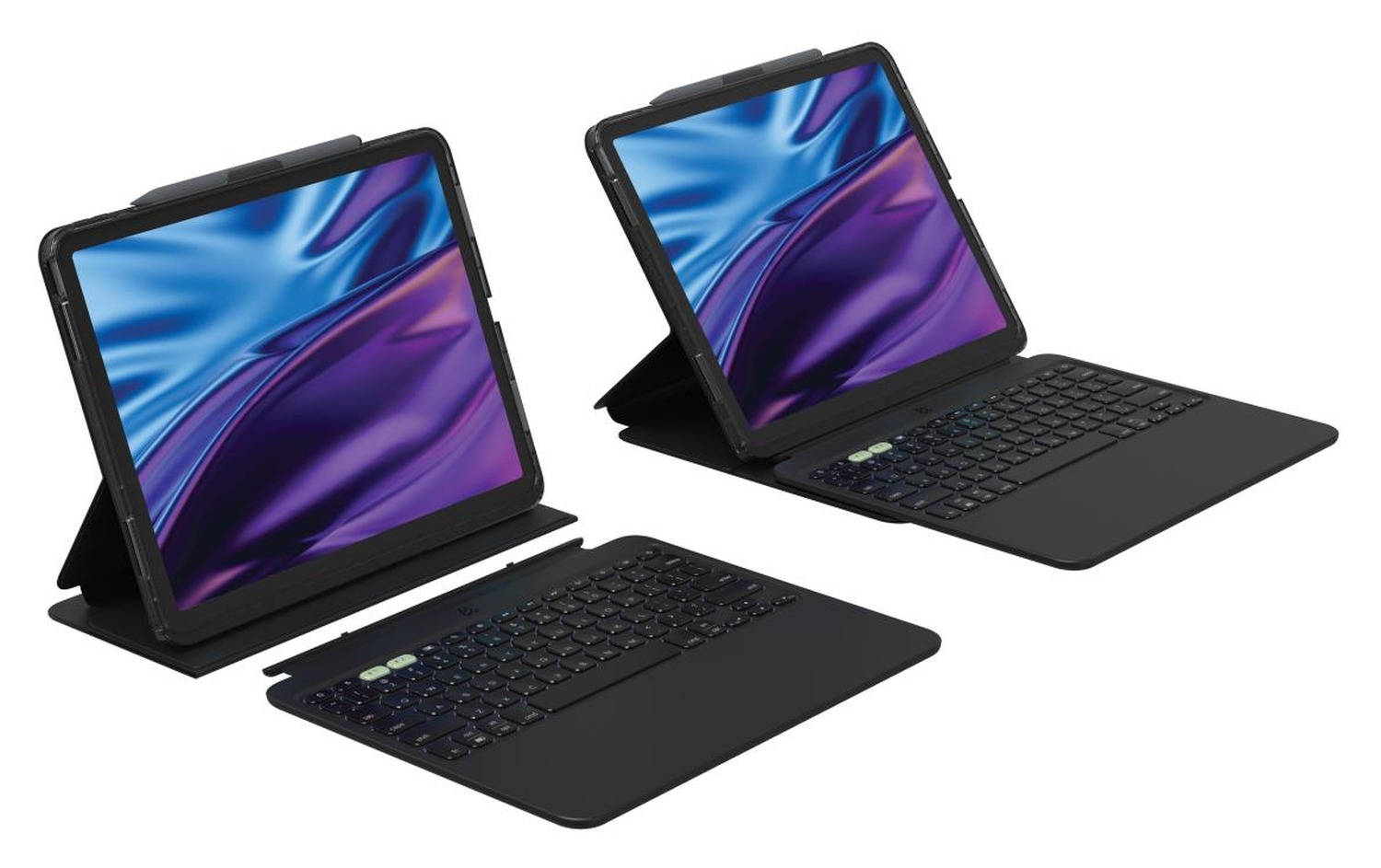 ZAGG Pro Keys Apple iPad Air 13 (2024/2025) Hoes met Belgisch Toetsenbord Zwart afbeelding 1