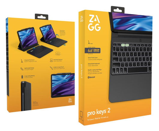 ZAGG Pro Keys Apple iPad Air 13 (2024/2025) Hoes met Belgisch Toetsenbord Zwart afbeelding 10