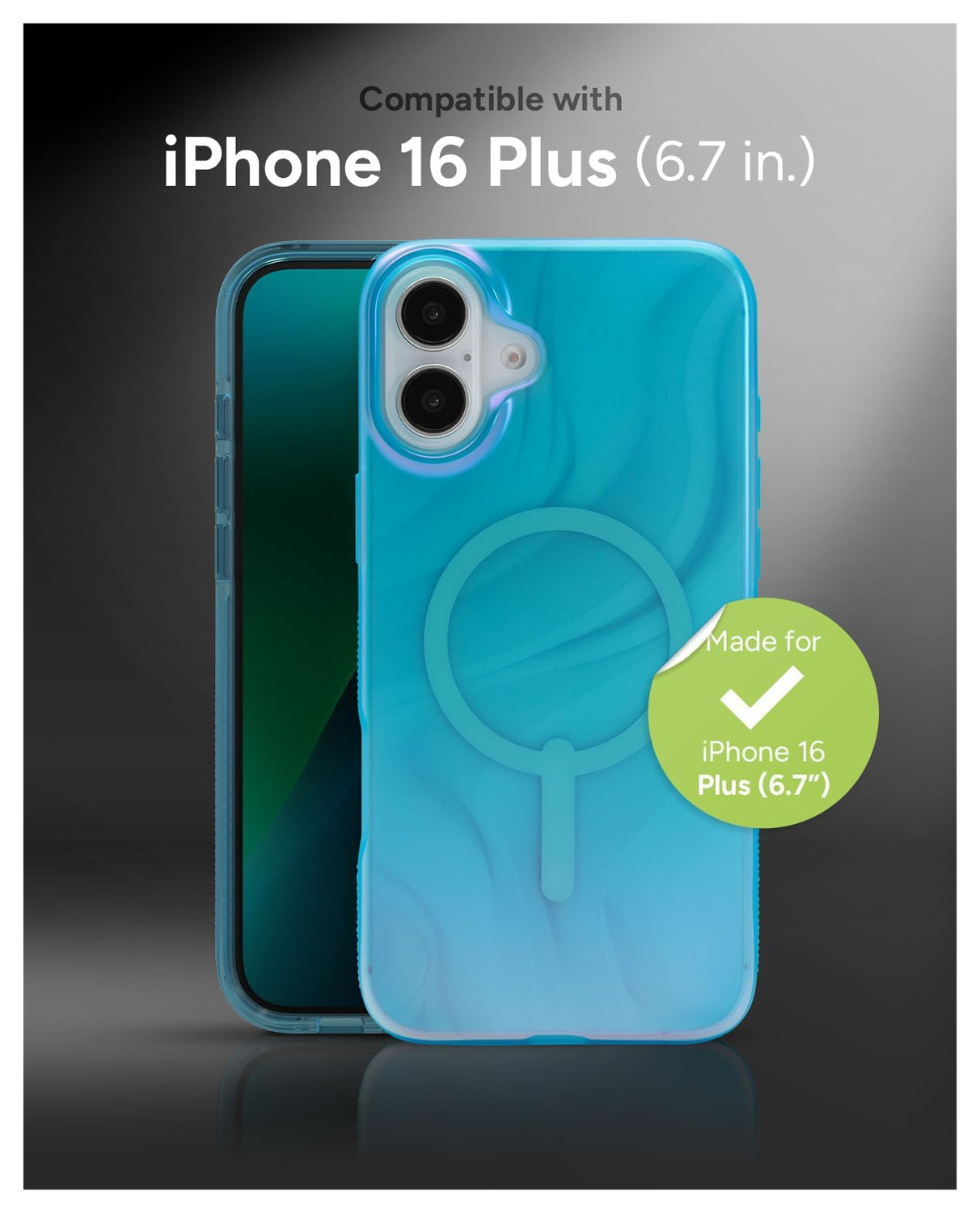 ZAGG Milan Snap Apple iPhone 16 Plus Hoesje MagSafe Back Cover Deep Aurora afbeelding 5