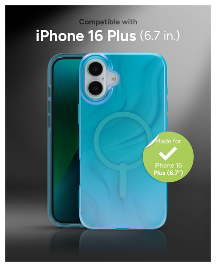 ZAGG Milan Snap Apple iPhone 16 Plus Hoesje MagSafe Back Cover Deep Aurora afbeelding 5