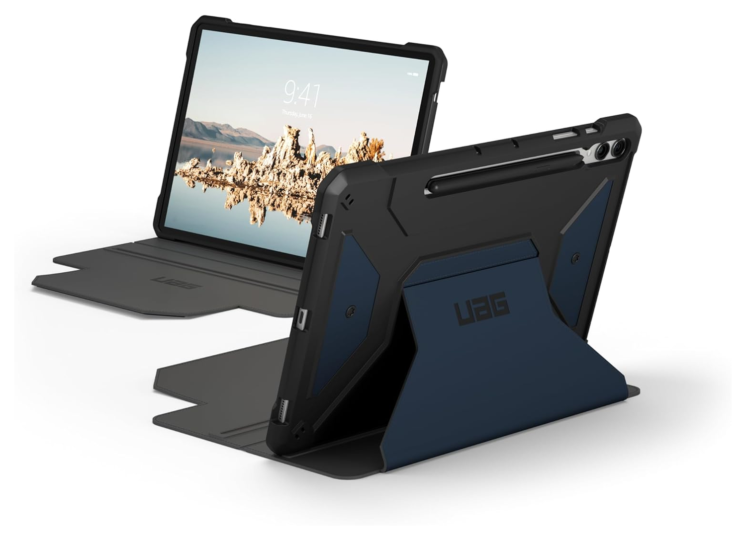 Urban Armor Gear Metropolis SE Samsung Galaxy Tab S9 Plus Hoes Book Case Mallard afbeelding 1