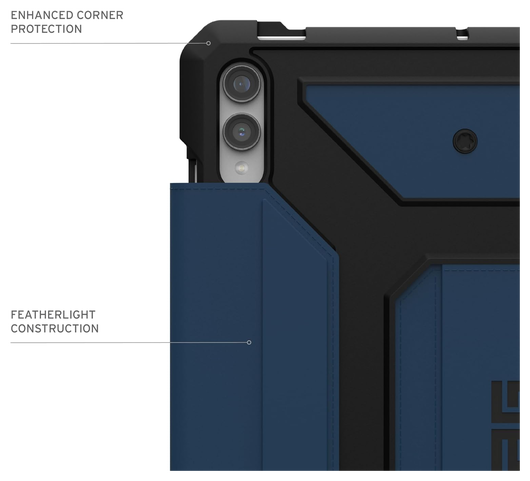 Urban Armor Gear Metropolis SE Samsung Galaxy Tab S9 Plus Hoes Book Case Mallard afbeelding 4