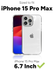 ZAGG Crystal Palace Apple iPhone 15 Pro Max Hoesje 4M DropProof Transparant afbeelding 7