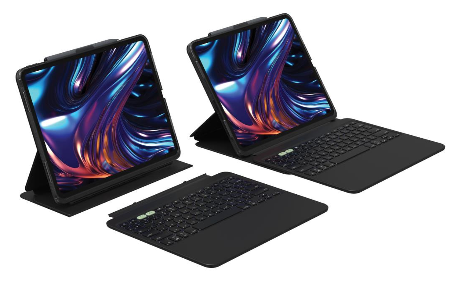ZAGG Pro Keys 2 Apple iPad Pro 13 (2024) Hoes met Belgisch Toetsenbord Zwart afbeelding 1