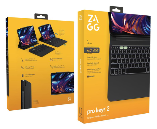 ZAGG Pro Keys 2 Apple iPad Pro 13 (2024) Hoes met Belgisch Toetsenbord Zwart afbeelding 10