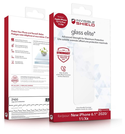 InvisibleShield Glass Elite Plus Apple iPhone 12 / 12 Pro Screen Protector afbeelding 5