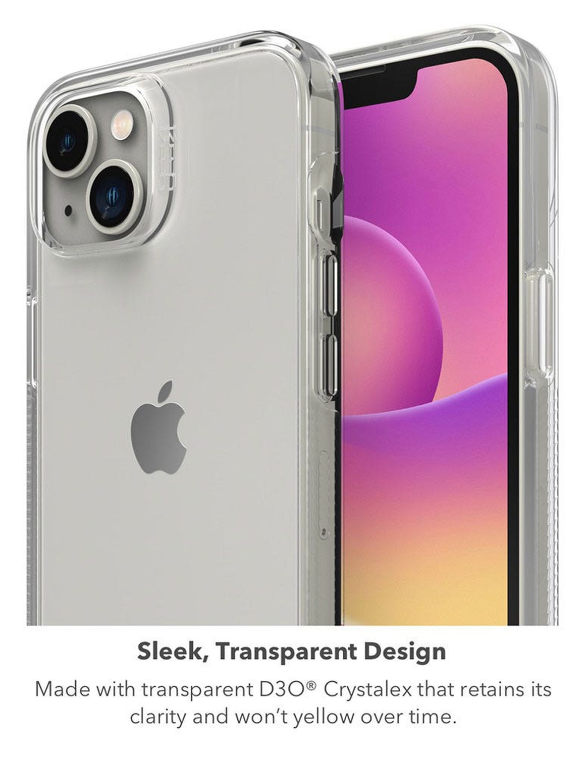 Gear4 Crystal Palace iPhone 14 Backcover Shockproof Transparant afbeelding 3