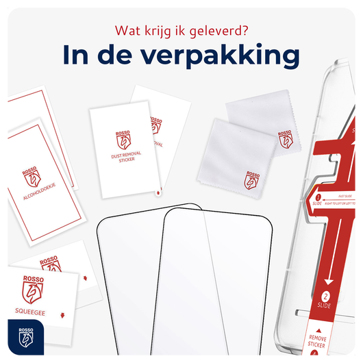 Rosso Samsung Galaxy S23 FE Tempered Glass met Installatietray 2-pack afbeelding 9