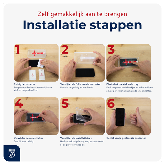 Rosso Samsung Galaxy S23 FE Tempered Glass met Installatietray 2-pack afbeelding 10