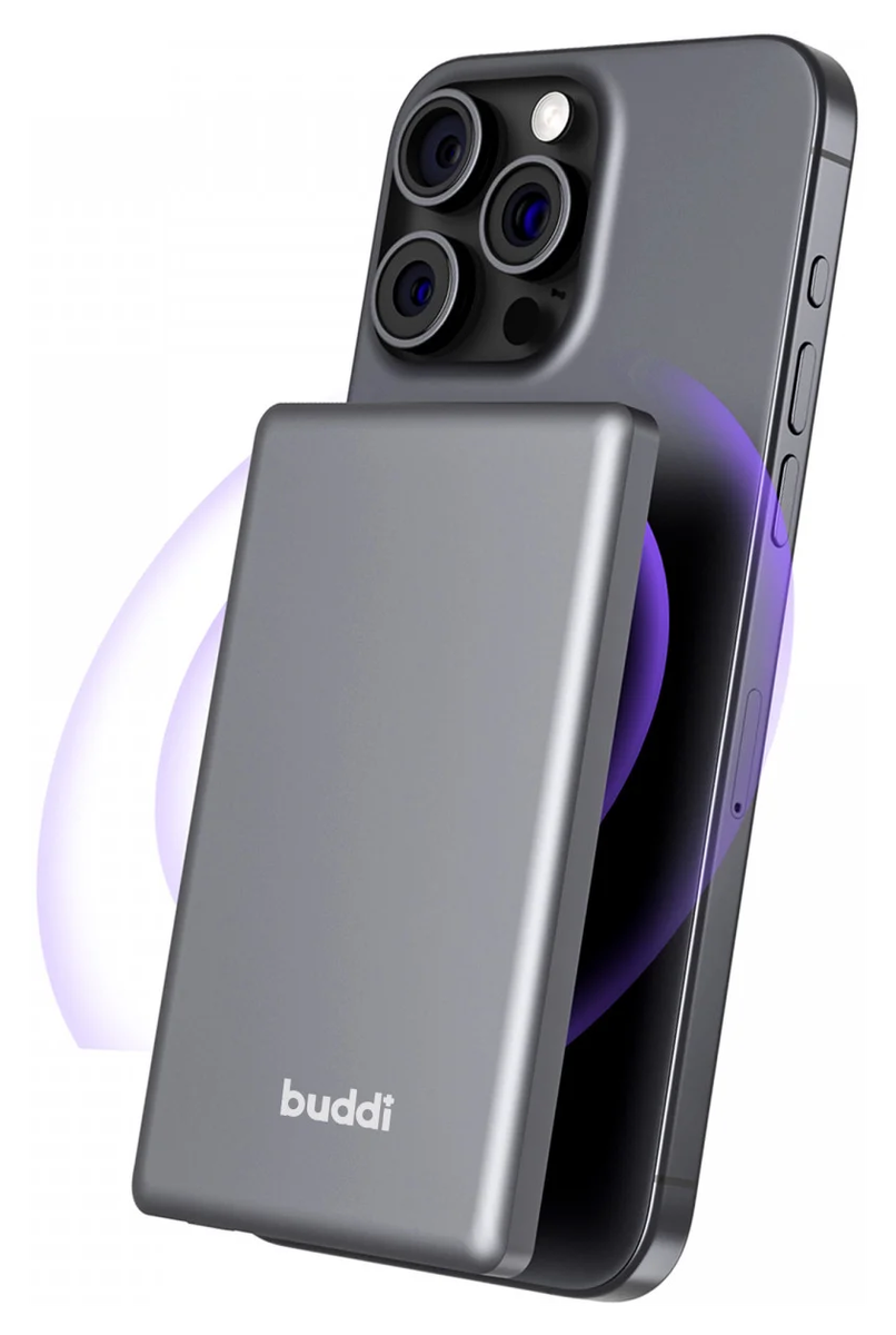 Buddi Connect 5.000 mAh MagSafe Powerbank Duo Pack Zwart 20W afbeelding 17
