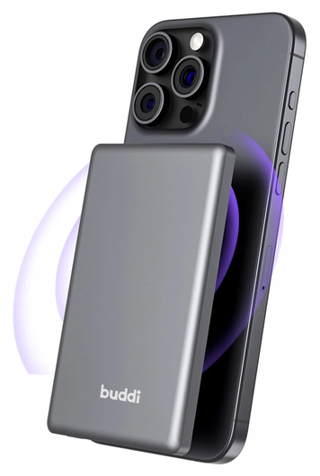 Buddi Connect 5.000 mAh MagSafe Powerbank Duo Pack Zwart 20W afbeelding 17