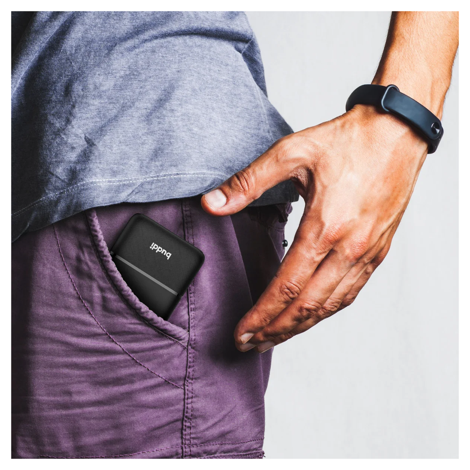 Buddi Go Powerbank USB-C Reisformaat Mini Compact 5.000 mAh Duo Pack Zwart afbeelding 7