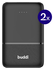 Buddi Go Powerbank USB-C Reisformaat Mini Compact 5.000 mAh Duo Pack Zwart afbeelding 2
