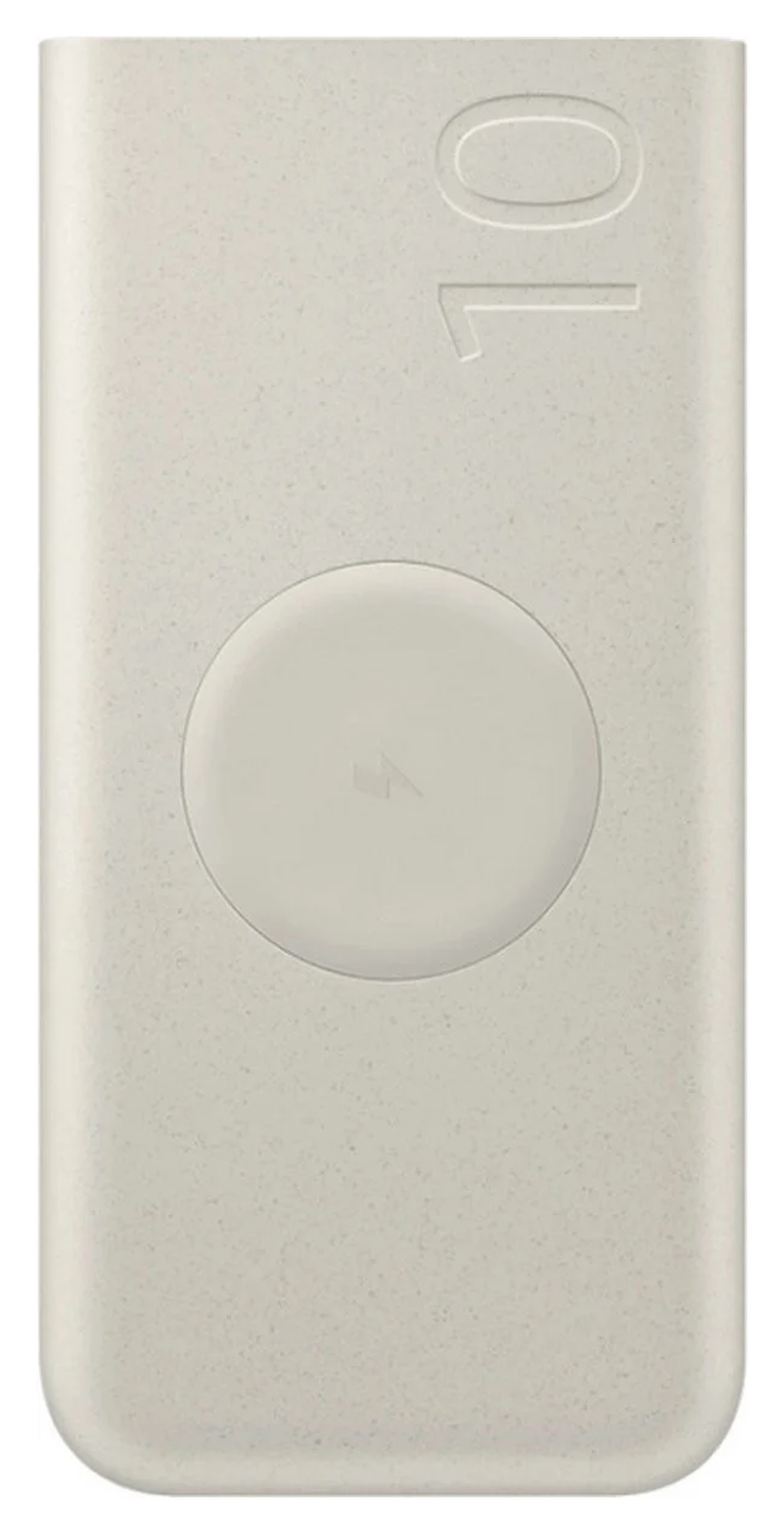 Originele Samsung 25W Wireless Powerbank met USB-C 10.000 mAh Duo Pack Beige afbeelding 9