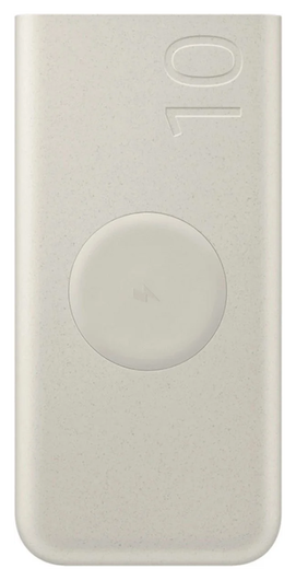 Originele Samsung 25W Wireless Powerbank met USB-C 10.000 mAh Duo Pack Beige afbeelding 9