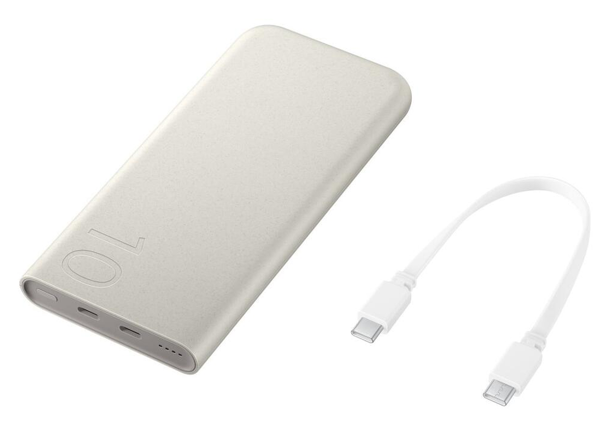 Originele Samsung 25W Fast Charge Duo USB-C Powerbank 10.000 mAh Duo Pack Beige afbeelding 14